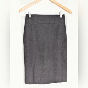 RW&CO. Women's (Size 0) Black & Gray Herringbone Lined Pencil Skirt